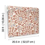 A-Street Prints Divine Rust Abstract Medallion Wallpaper - SKU 4122-27041