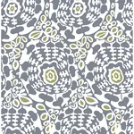 A-Street Prints Divine Slate Abstract Medallion Wallpaper - SKU 4122-27037