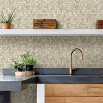 A-Street Prints Dobby Gold Geometric Wallpaper - SKU 2908-24959