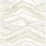 A-Street Prints Dorea Champagne Striated Waves Wallpaper - SKU 4121-26926