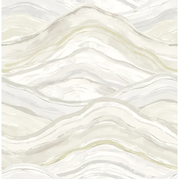 4121-26926 | Dorea Champagne Striated Waves Wallpaper