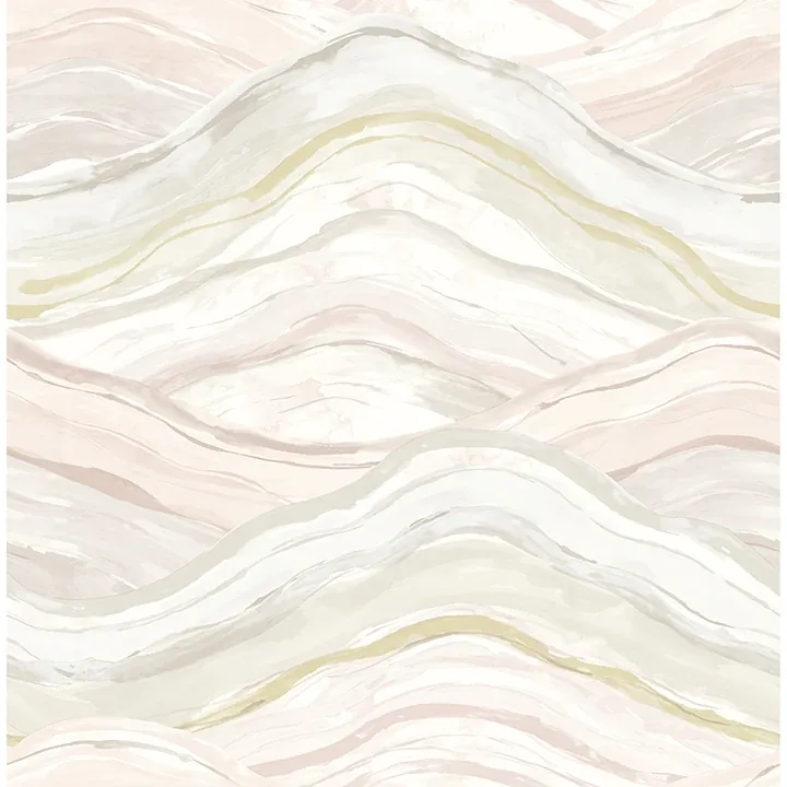 4121-26923 | Dorea Pastel Striated Waves Wallpaper