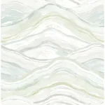 A-Street Prints Dorea Sea Green Striated Waves Wallpaper - SKU 4121-26924