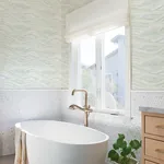 A-Street Prints Dorea Sea Green Striated Waves Wallpaper - SKU 4121-26924