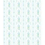 A-Street Prints Dreamy Days Sweet Blue Stripe & Floral Wallpaper - SKU AST6087