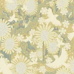 A-Street Prints Drömma Butter Songbirds and Sunflowers Wallpaper - SKU 4111-63010
