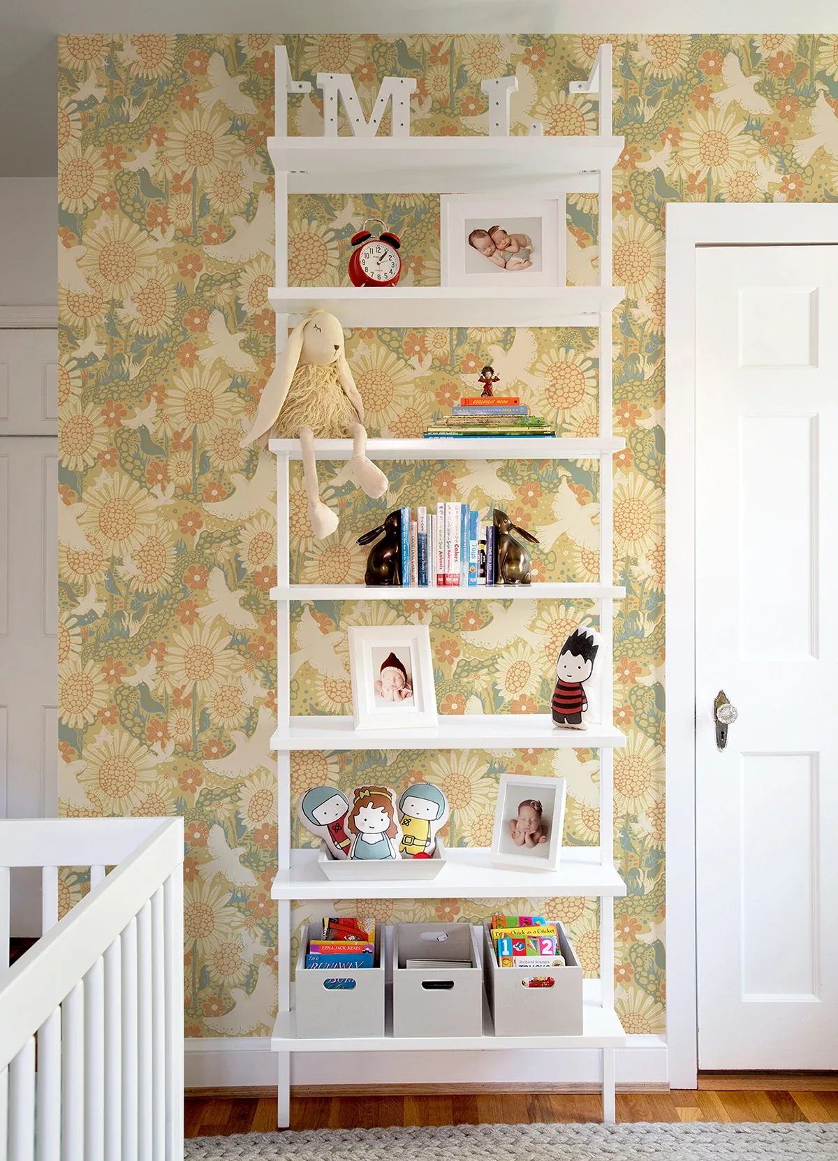 A-Street Prints Drömma Coral Songbirds and Sunflowers Wallpaper - SKU 4111-63008