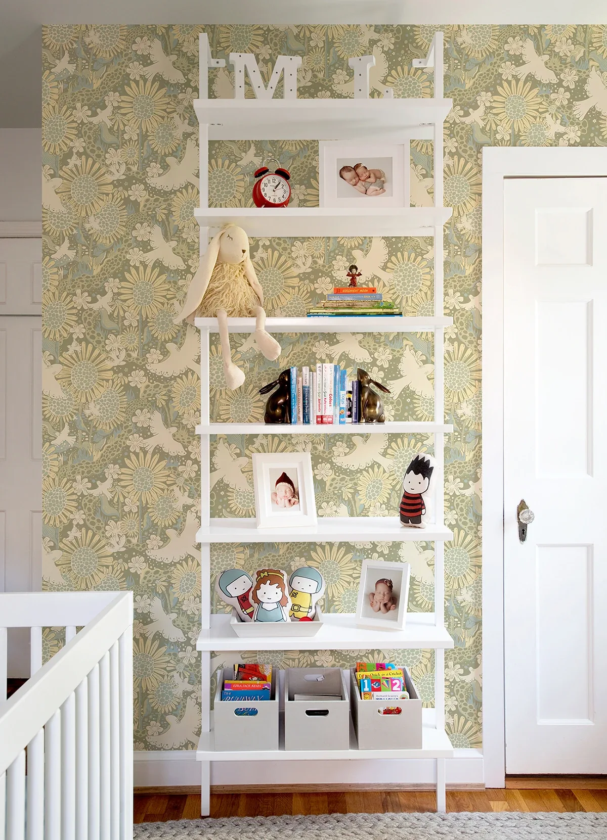 A-Street Prints Drömma Sage Songbirds and Sunflowers Wallpaper - SKU 4111-63009
