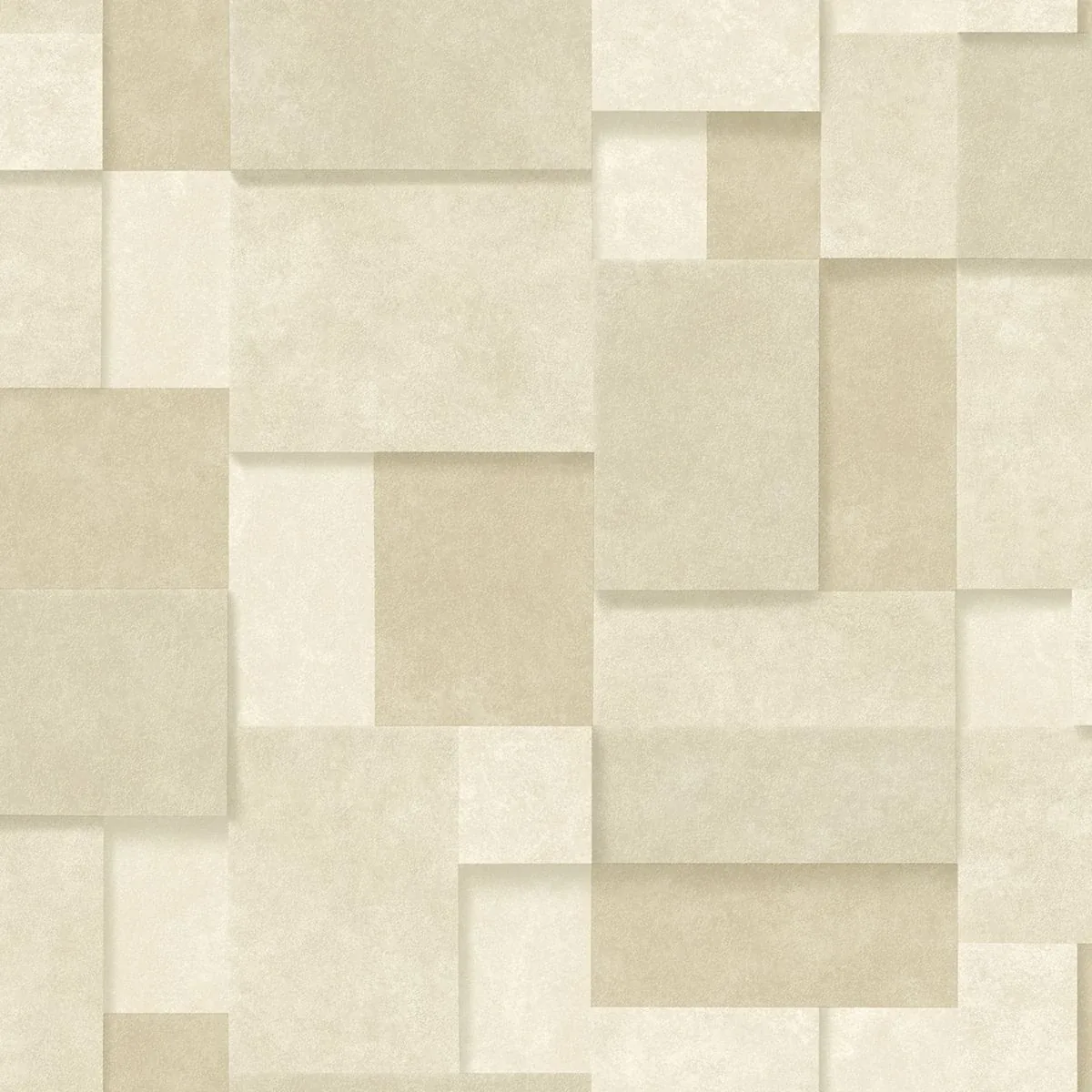 A-Street Prints Duchamp Wheat Metallic Squares Wallpaper - SKU 2922-25355