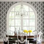 A-Street Prints Dusk Grey Frond Wallpaper - SKU 2763-24230