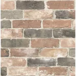 A-Street Prints Dusty Red Reclaimed Bricks Wallpaper - SKU 2701-22320
