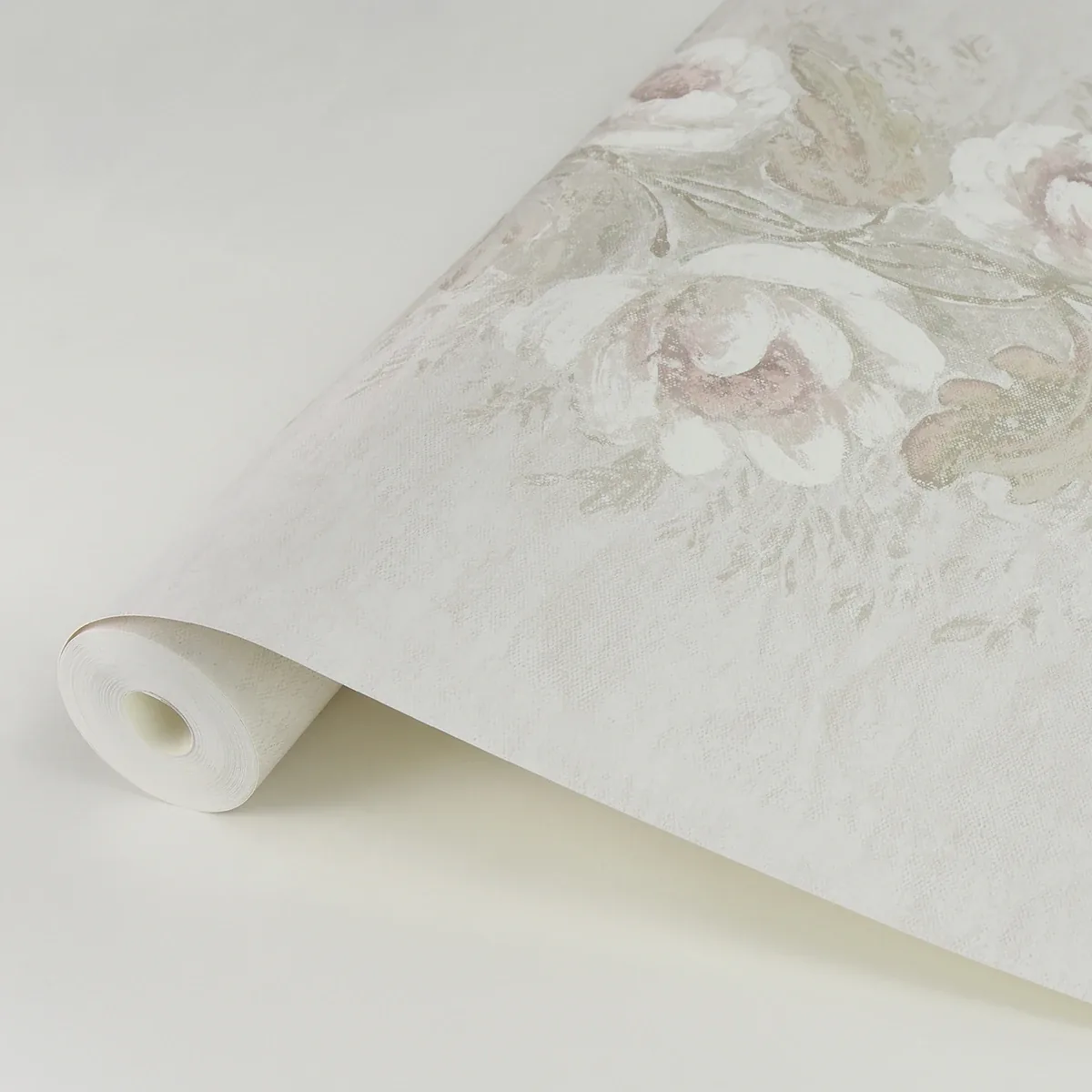 A-Street Prints Dutch Garland Blush Gardenia Stripe Wallpaper - SKU AST4068