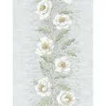 A-Street Prints Dutch Garland Pale Blue Gardenia Stripe Wallpaper - SKU AST4067