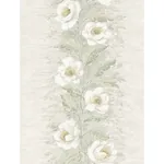 A-Street Prints Dutch Garland Timeless Grey Gardenia Stripe Wallpaper - SKU AST4069