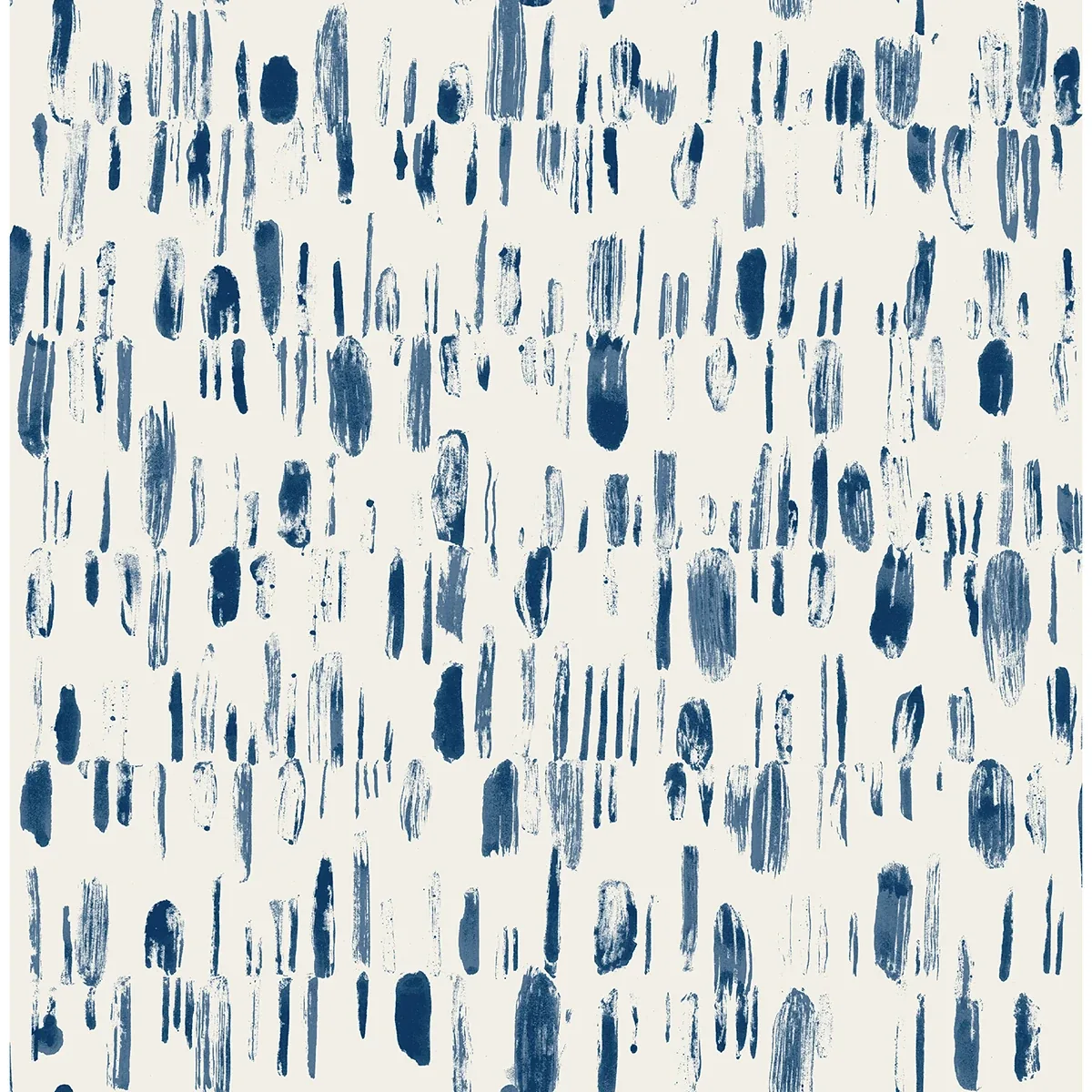 2973-90202 | Dwell Navy Brushstrokes Wallpaper