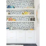A-Street Prints Dwell Navy Brushstrokes Wallpaper - SKU 2973-90202