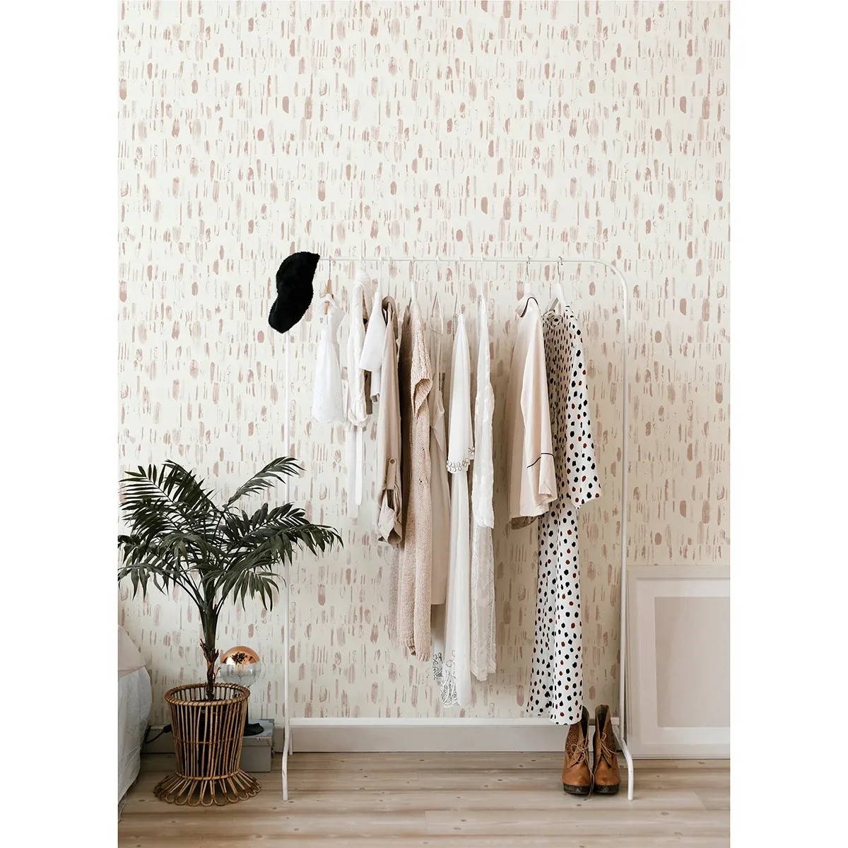 A-Street Prints Dwell Pink Brushstrokes Wallpaper - SKU 2973-90205