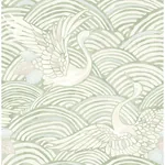A-Street Prints Egret Sage Tidal Dance Wallpaper - SKU 4172-27497