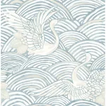 A-Street Prints Egret Sky Blue Tidal Dance Wallpaper - SKU 4172-27498
