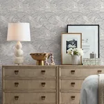 A-Street Prints Egret Slate Tidal Dance Wallpaper - SKU 4172-27496