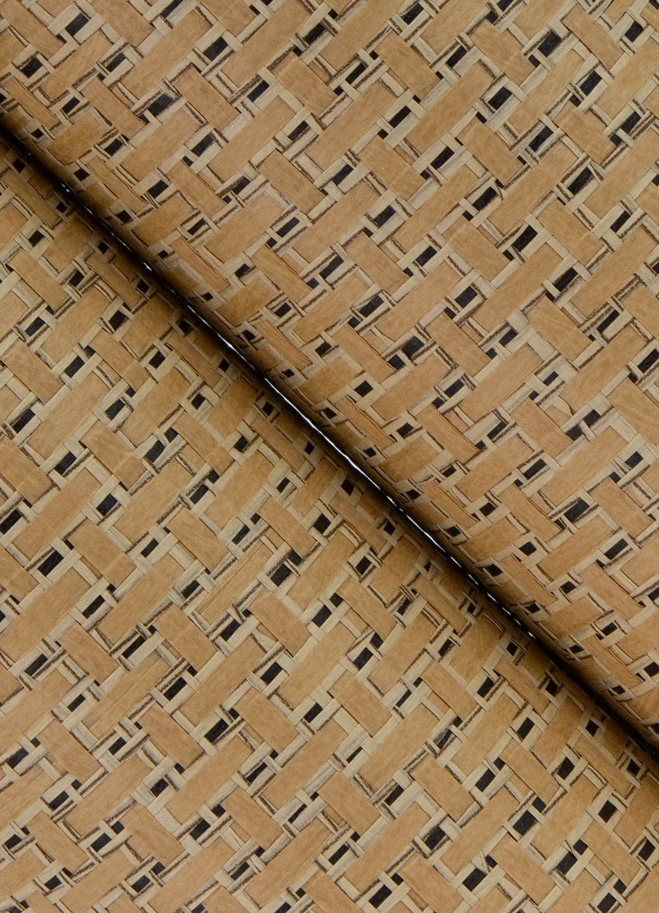 A-Street Prints Ehuang Wheat Modern Basketweave Wallpaper - SKU 2923-88073