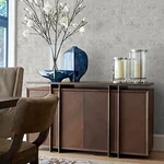 A-Street Prints Eisen Silver Abstract Botanical Wallpaper - SKU 2976-86558