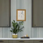 A-Street Prints Elan Blue Ombre Stripe Wallpaper - SKU 4177-27748