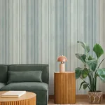 A-Street Prints Elan Blue Ombre Stripe Wallpaper - SKU 4177-27748