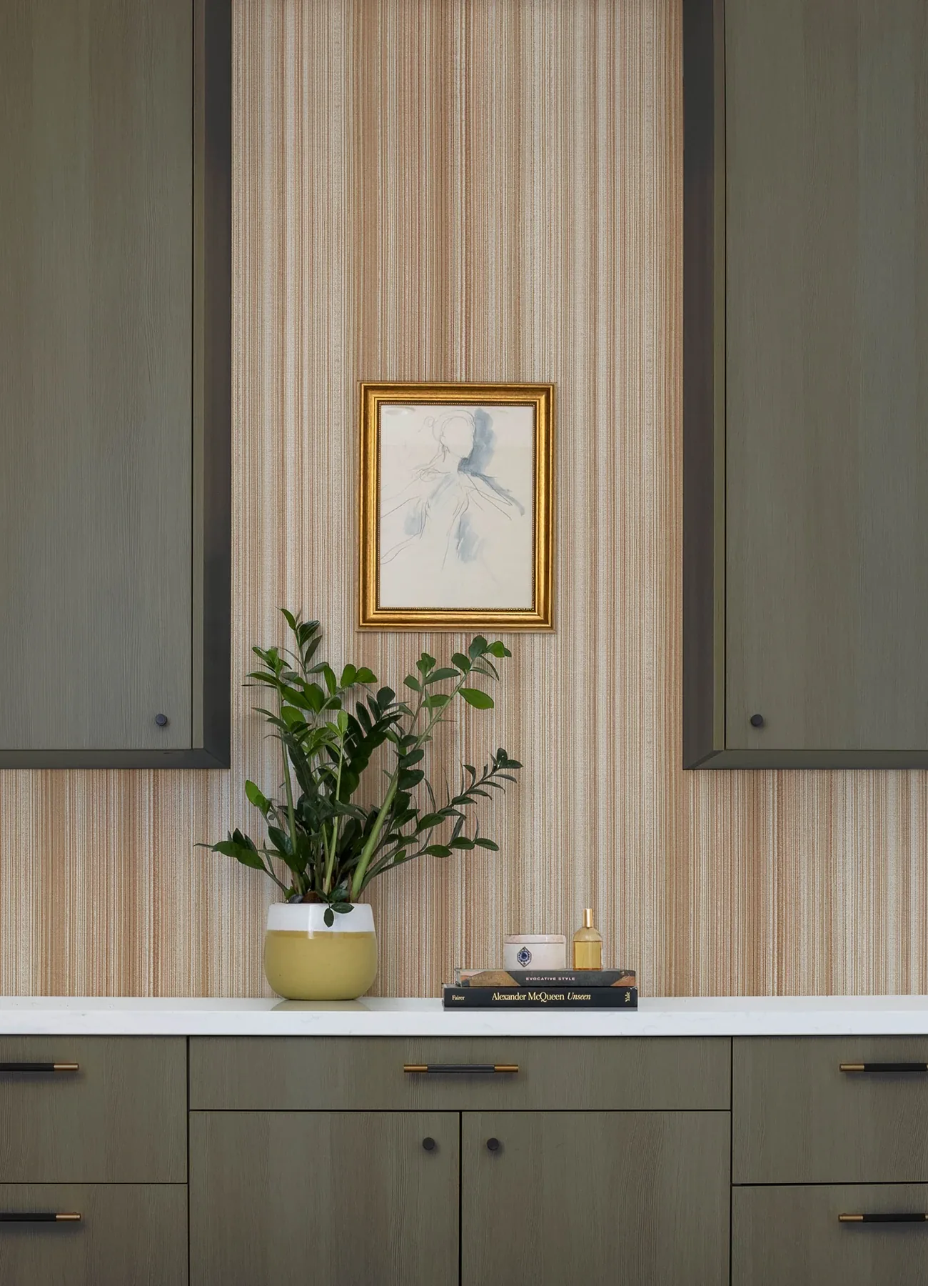 A-Street Prints Elan Blush Ombre Stripe Wallpaper - SKU 4177-27745
