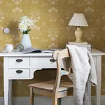 A-Street Prints Elda Gold Delicate Daisies Wallpaper - SKU 4080-83135