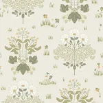 A-Street Prints Elda Olive Delicate Daisies Wallpaper - SKU 4080-83133