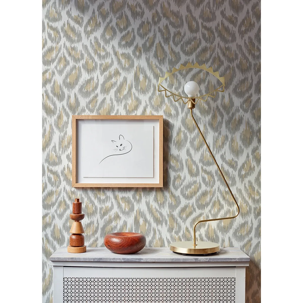 A-Street Prints Electra Wheat Leopard Spot String Wallpaper - SKU 2973-90305