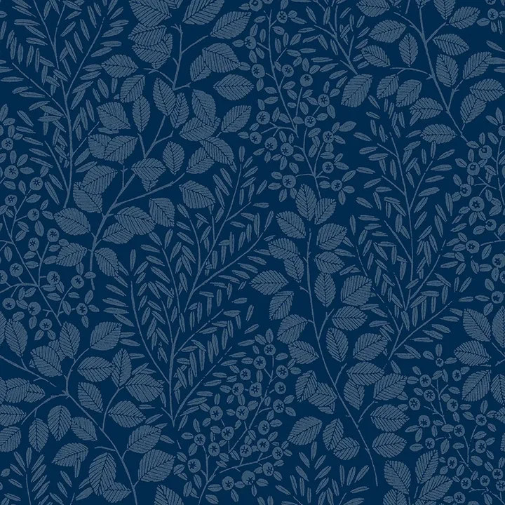 4066-26517 | Elin Blue Berry Botanical Wallpaper