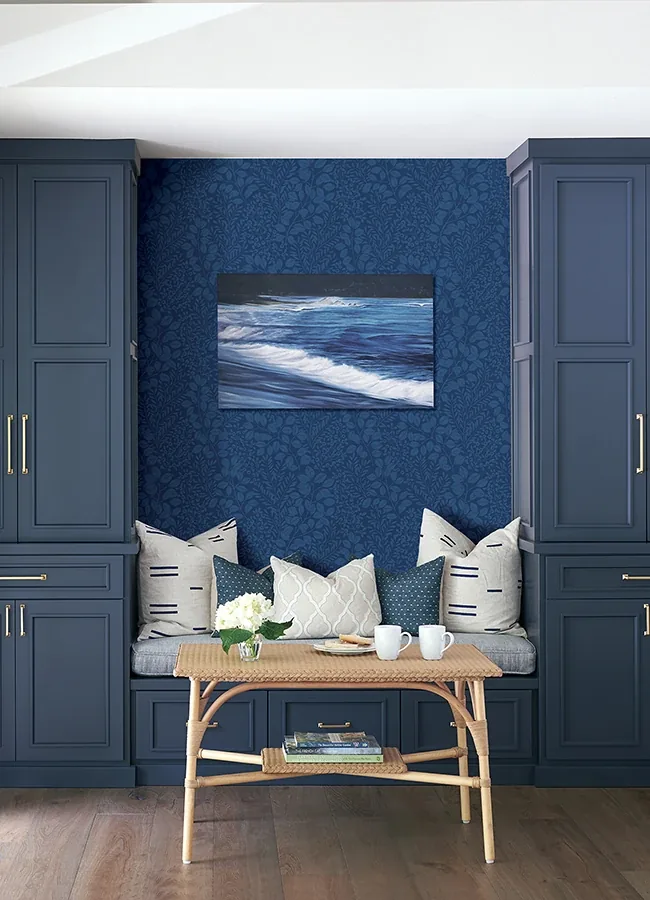 A-Street Prints Elin Blue Berry Botanical Wallpaper - SKU 4066-26517
