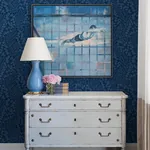 A-Street Prints Elin Blue Berry Botanical Wallpaper - SKU 4066-26517