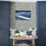A-Street Prints Elin Charcoal Berry Botanical Wallpaper - SKU 4066-26519