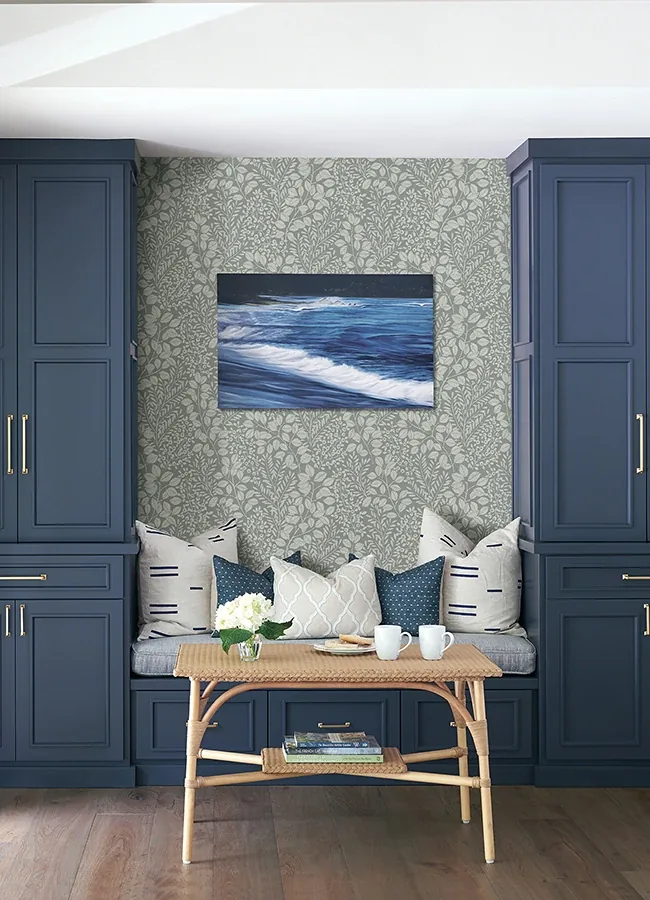 A-Street Prints Elin Charcoal Berry Botanical Wallpaper - SKU 4066-26519