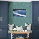 A-Street Prints Elin Sky Blue Berry Botanical Wallpaper - SKU 4066-26518