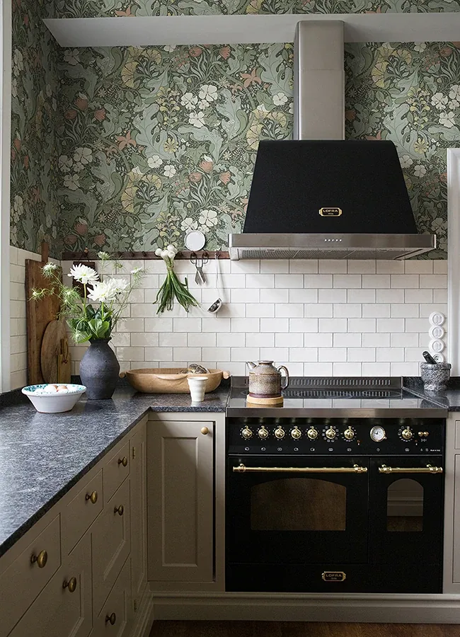 A-Street Prints Elise Green Nouveau Gardens Wallpaper - SKU 4080-83103