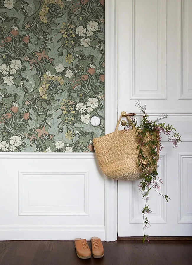 A-Street Prints Elise Green Nouveau Gardens Wallpaper - SKU 4080-83103
