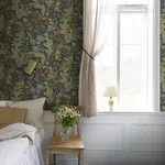 A-Street Prints Elise Indigo Nouveau Gardens Wallpaper - SKU 4080-83102
