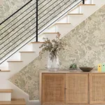 A-Street Prints Elise Light Grey Nouveau Gardens Wallpaper - SKU 4080-83105