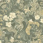 A-Street Prints Elise Sea Green Nouveau Gardens Wallpaper - SKU 4080-83104