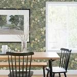 A-Street Prints Elise Sea Green Nouveau Gardens Wallpaper - SKU 4080-83104
