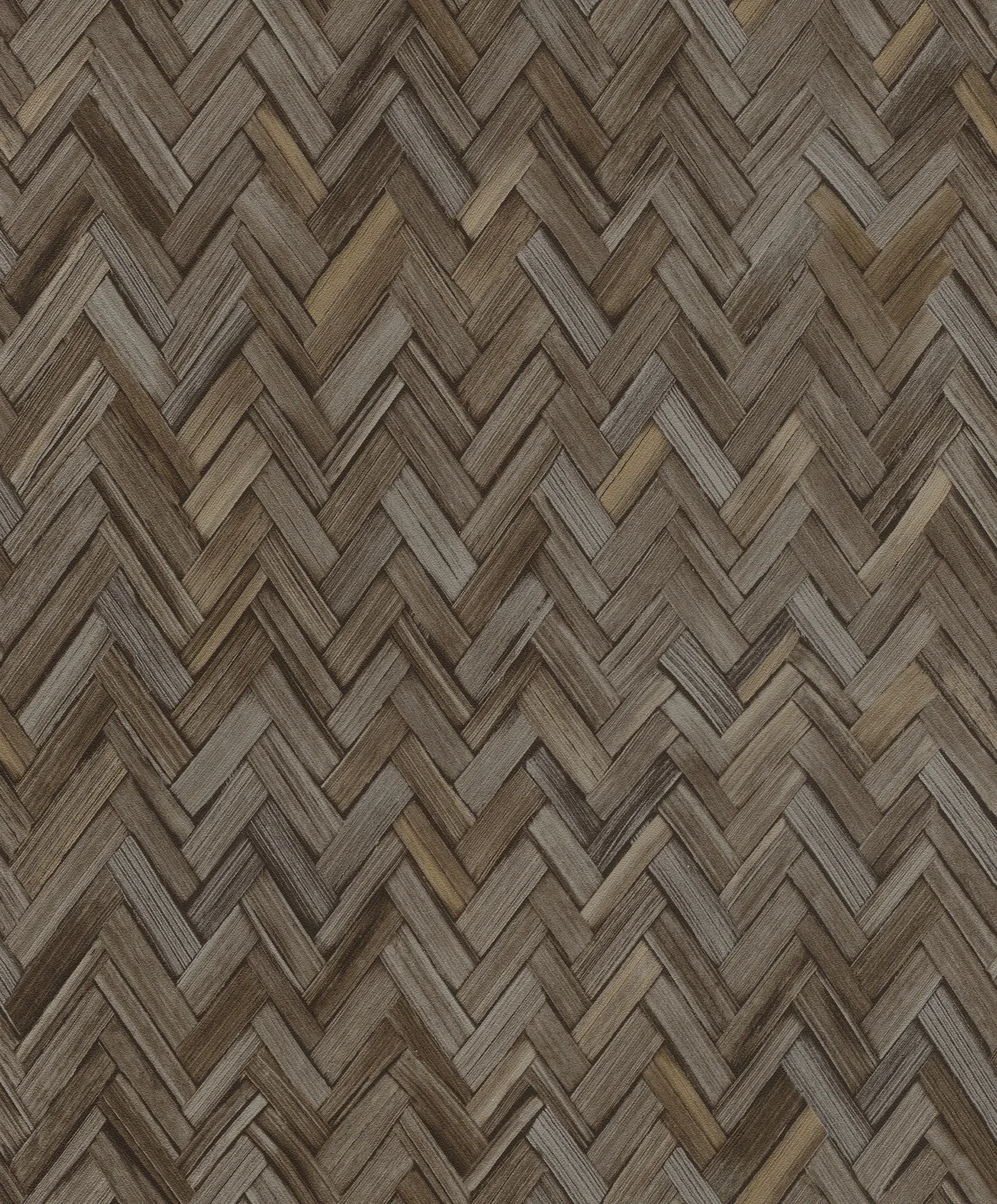 4202-410358 | Ellery Charcoal Herringbone Wallpaper