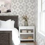 A-Street Prints Ellis Light Brown Geometric Wallpaper - SKU 2821-25133