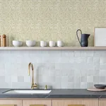 A-Street Prints Elma Honey Fiddlehead Wallpaper - SKU 4121-26917