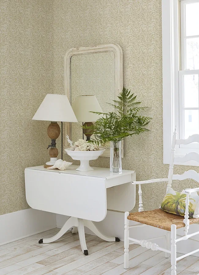 A-Street Prints Elma Honey Fiddlehead Wallpaper - SKU 4121-26917