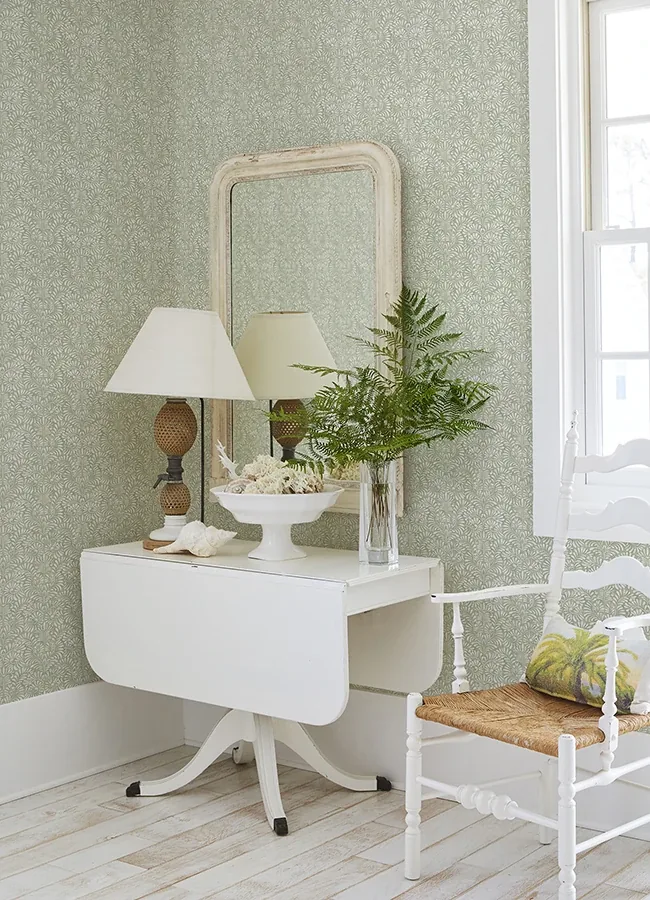 A-Street Prints Elma Sage Fiddlehead Wallpaper - SKU 4121-26922