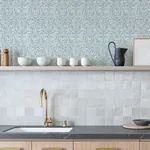 A-Street Prints Elma Sky Blue Fiddlehead Wallpaper - SKU 4121-26918